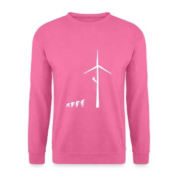Éolienne mécaniciens système électronicien éolien - Sweat-shirt Unisexe - rose - Devant