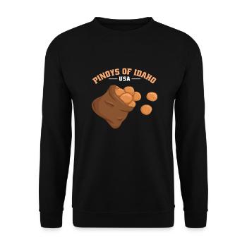 Idaho Fil-Am Design for Proud Pinoys - Unisex Sweatshirt - black - Front - Alina (178cm) & Michal (187cm)