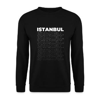 Istanbul - Unisex Sweatshirt - black - Front - Alina (178cm) & Michal (187cm)