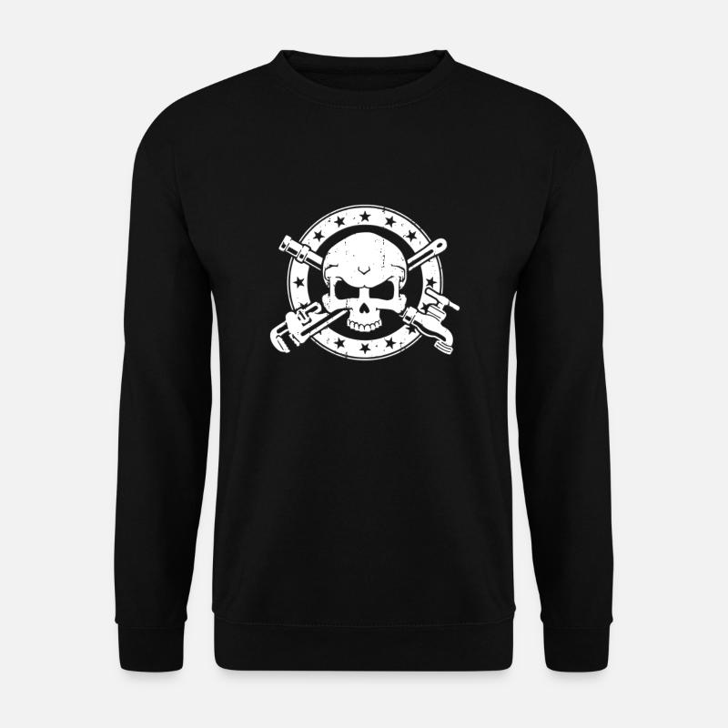 Klempner - Gas, Wasser, ***e - Skull Beruf - Unisex Pullover - Schwarz