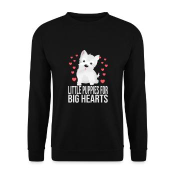 SAUVETAGE ANIMAL AIDE AUX ANIMAUX - Sweat-shirt Unisexe - noir - Devant - Alina (178cm) & Michal (187cm)