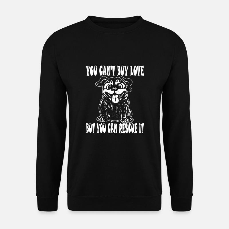 TIERRETTUNG TIERHILFE - Unisex Pullover - Schwarz