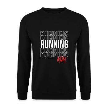 Marathon - Unisex Sweatshirt - black - Front - Alina (178cm) & Michal (187cm)