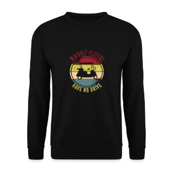 Golf - Unisex Pullover - Schwarz - Vorne - Alina (178cm) & Michal (187cm)