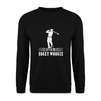 Golf - Unisex Pullover - Schwarz - Vorne - Alina (178cm) & Michal (187cm)