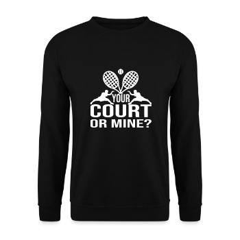 Tennis - Unisex Pullover - Schwarz - Vorne - Alina (178cm) & Michal (187cm)