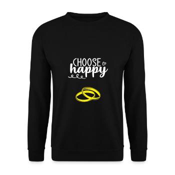 Heiraten - Unisex Pullover - Schwarz - Vorne - Alina (178cm) & Michal (187cm)