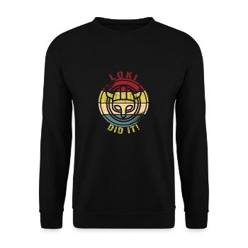 Viking - Sweat-shirt Unisexe - noir - Devant - Alina (178cm) & Michal (187cm)