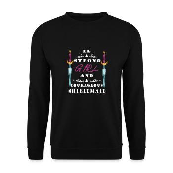 Viking - Unisex Sweatshirt - black - Front - Alina (178cm) & Michal (187cm)