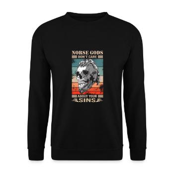 Viking - Sweat-shirt Unisexe - noir - Devant - Alina (178cm) & Michal (187cm)