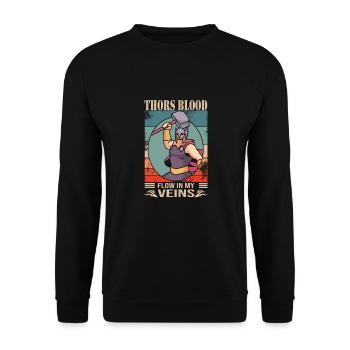Viking - Sweat-shirt Unisexe - noir - Devant - Alina (178cm) & Michal (187cm)