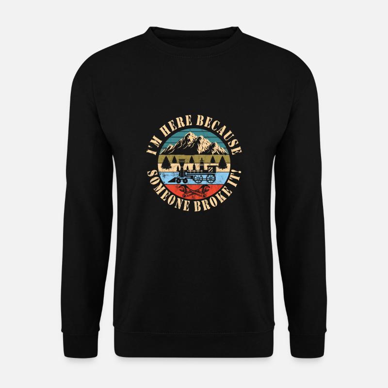 Mécanicien de train - Sweat-shirt Unisexe - noir