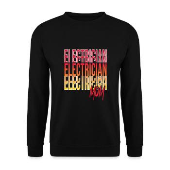 Electrician - Unisex Sweatshirt - black - Front - Alina (178cm) & Michal (187cm)