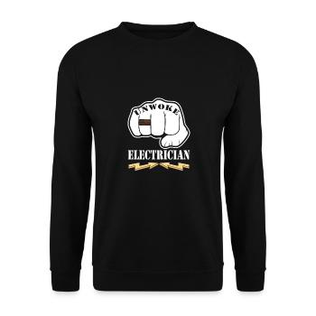 Electrician - Unisex Sweatshirt - black - Front - Alina (178cm) & Michal (187cm)