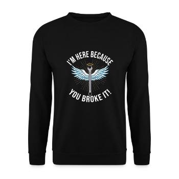 Mécanicien automobile - Sweat-shirt Unisexe - noir - Devant - Alina (178cm) & Michal (187cm)