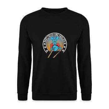 17. Geburtstag - Unisex Pullover - Schwarz - Vorne - Alina (178cm) & Michal (187cm)