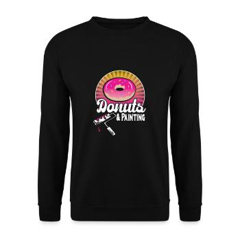 Maler - Unisex Pullover - Schwarz - Vorne - Alina (178cm) & Michal (187cm)