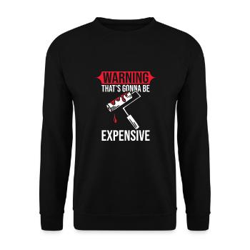 Maler - Unisex Pullover - Schwarz - Vorne - Alina (178cm) & Michal (187cm)