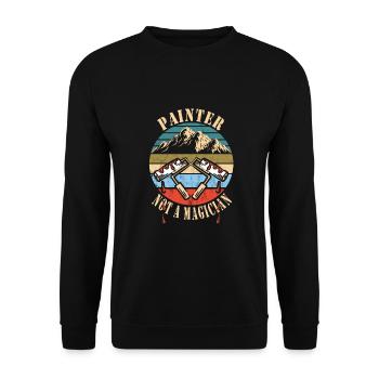 Maler - Unisex Pullover - Schwarz - Vorne - Alina (178cm) & Michal (187cm)