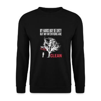 Maler - Unisex Pullover - Schwarz - Vorne - Alina (178cm) & Michal (187cm)