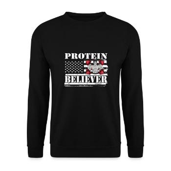 Culturisme - Sweat-shirt Unisexe - noir - Devant - Alina (178cm) & Michal (187cm)