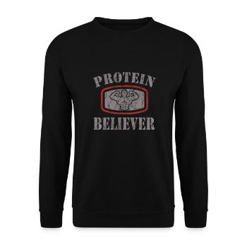 Culturisme - Sweat-shirt Unisexe - noir - Devant - Alina (178cm) & Michal (187cm)
