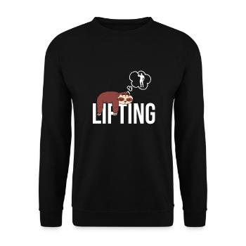 Culturisme - Sweat-shirt Unisexe - noir - Devant - Alina (178cm) & Michal (187cm)
