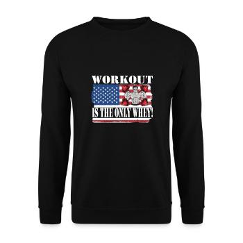 Culturisme - Sweat-shirt Unisexe - noir - Devant - Alina (178cm) & Michal (187cm)