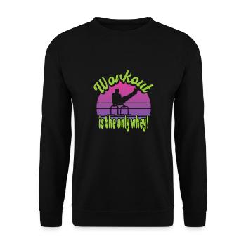 Circuit training - Unisex Sweatshirt - black - Front - Alina (178cm) & Michal (187cm)