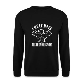 Circuit training - Unisex Sweatshirt - black - Front - Alina (178cm) & Michal (187cm)