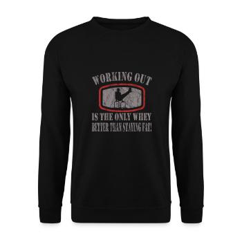 Circuit training - Unisex Sweatshirt - black - Front - Alina (178cm) & Michal (187cm)