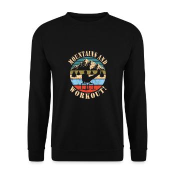 Circuit training - Unisex Sweatshirt - black - Front - Alina (178cm) & Michal (187cm)