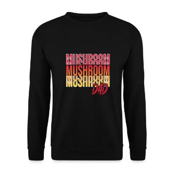 Mushroom picking - Unisex Sweatshirt - black - Front - Alina (178cm) & Michal (187cm)