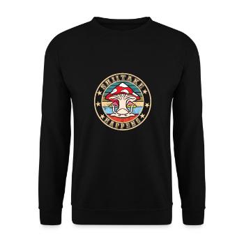 Cueillette de champignons - Sweat-shirt Unisexe - noir - Devant - Alina (178cm) & Michal (187cm)