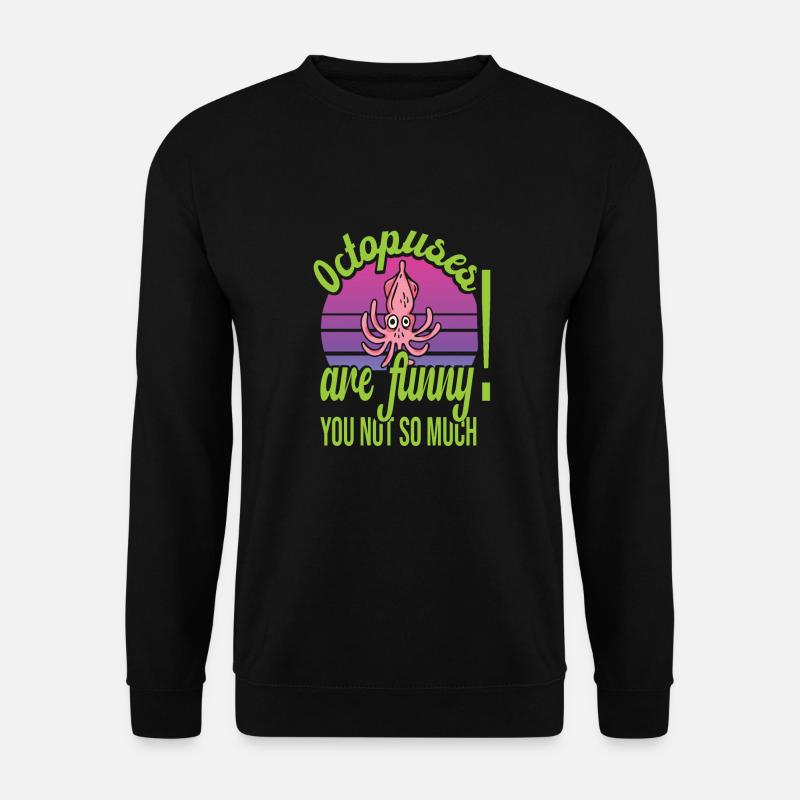 Oktopus - Unisex Pullover - Schwarz