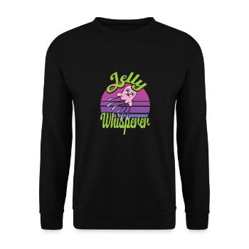 Jelly Whisperer - Unisex Sweatshirt - black - Front - Alina (178cm) & Michal (187cm)
