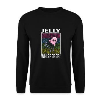 Jelly Whisperer - Unisex Sweatshirt - black - Front - Alina (178cm) & Michal (187cm)