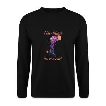 Jelly Whisperer - Unisex Sweatshirt - black - Front - Alina (178cm) & Michal (187cm)
