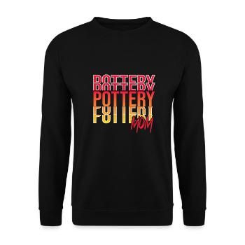 Make pottery - Unisex Sweatshirt - black - Front - Alina (178cm) & Michal (187cm)