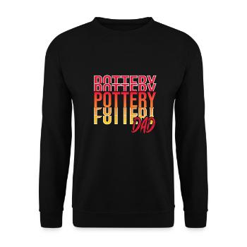 Make pottery - Unisex Sweatshirt - black - Front - Alina (178cm) & Michal (187cm)