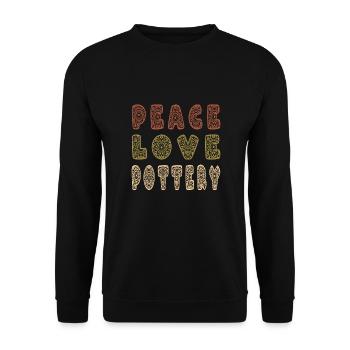 Make pottery - Unisex Sweatshirt - black - Front - Alina (178cm) & Michal (187cm)