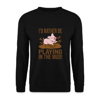Make pottery - Unisex Sweatshirt - black - Front - Alina (178cm) & Michal (187cm)