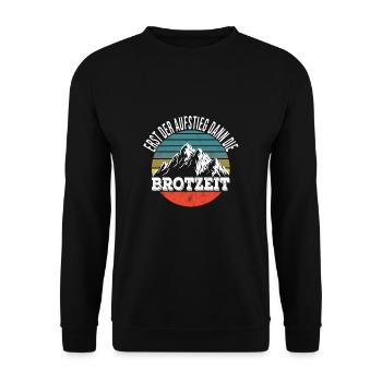 Wandern - Unisex Pullover - Schwarz - Vorne - Alina (178cm) & Michal (187cm)