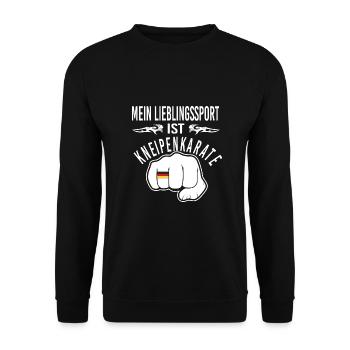 Kneipe - Unisex Pullover - Schwarz - Vorne - Alina (178cm) & Michal (187cm)
