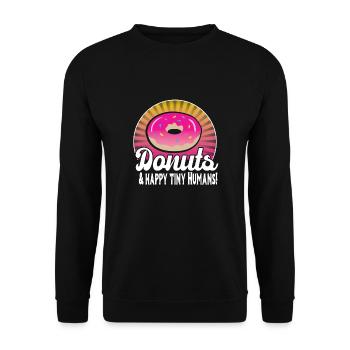 Infirmière pour enfants - Sweat-shirt Unisexe - noir - Devant - Alina (178cm) & Michal (187cm)