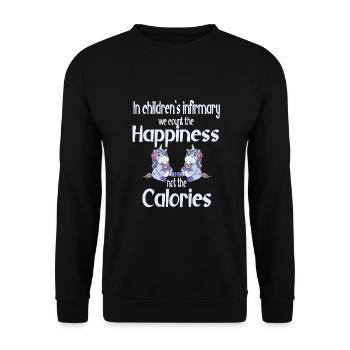 Infirmière pour enfants - Sweat-shirt Unisexe - noir - Devant - Alina (178cm) & Michal (187cm)