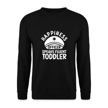 Children's nurse - Unisex Sweatshirt - black - Front - Alina (178cm) & Michal (187cm)