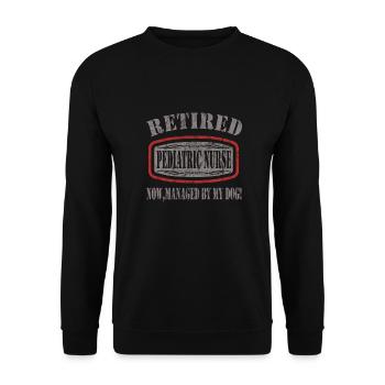 Children's nurse - Unisex Sweatshirt - black - Front - Alina (178cm) & Michal (187cm)