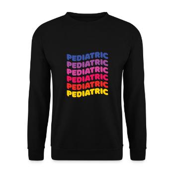 Children's nurse - Unisex Sweatshirt - black - Front - Alina (178cm) & Michal (187cm)
