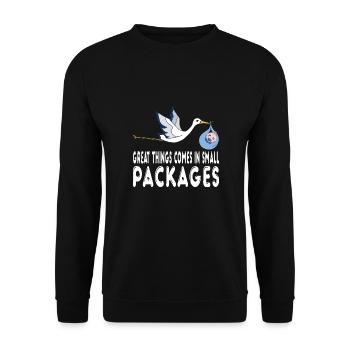 Children's nurse - Unisex Sweatshirt - black - Front - Alina (178cm) & Michal (187cm)